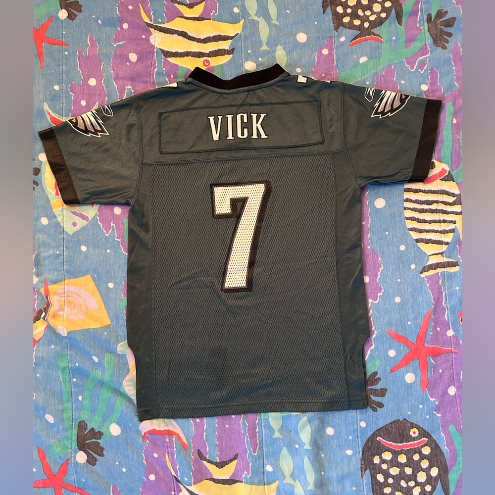 Youth medium Dark Green Philadelphia Eagles Michael Vick Football Jersey